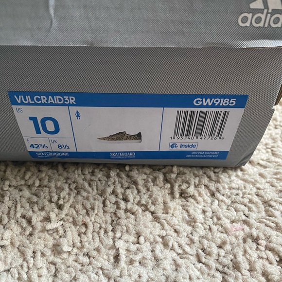 Adidas Vulcraid3r Leopard Skate Shoes - Picture 3 of 3